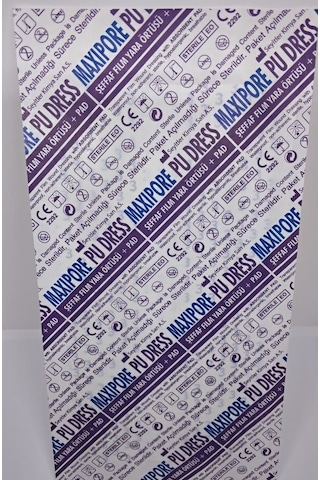 Maxipore Pu Dress Pedli Şeffaf Yara Örtüsü 10X15 Cm 25'Li Adet