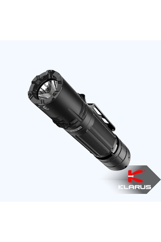 Klarus Xt2cr Pro 2100 Lümen Şarj Edilebilir Profesyonel Taktik El Feneri Dual Switch Ipx8 Su Geçirmez Siyah