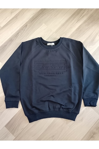 Modalı Çocuk Newyork City Rtr0003 Kabartma Baskılı Sweatshirt Pembe