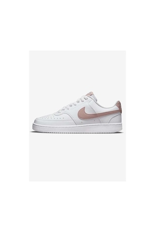 Nike Beyaz Kadın Sneaker Court Vision Lo Dh3158-102 Beyaz-pembe Beyaz - Pembe