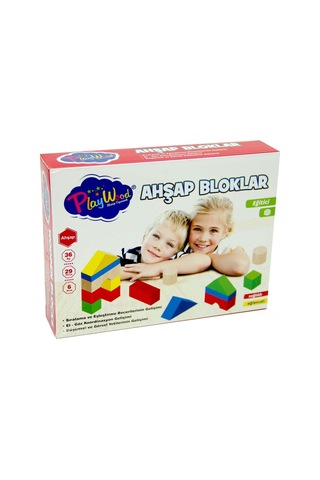 Playwood Eğitici Ahşap Bloklar 29 Parça
