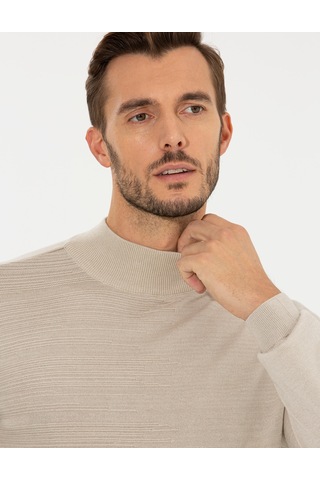 Pierre Cardin Erkek Kum Melanj Kazak /triko 50258797-vr123 Kum Melanj