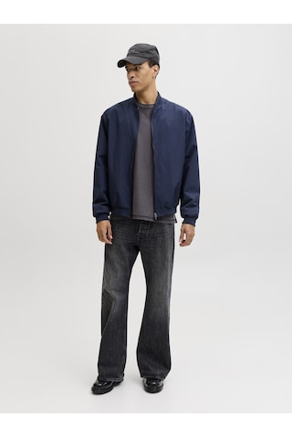 Jack & Jones Erkek Beyzbol Yaka Bomber Ceket - Charge - 12268608 Navy Blazer