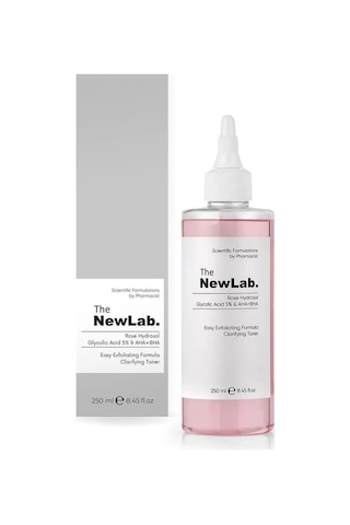 The NewLab Aydınlatıcı, Cilt Tonu Eşitleyici Ve Gözenek Sıkılaştırıcı Toner (Glycolic Acid 5% Aha Bha) 250 Ml