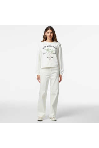 The Kooples Classic Kadın Ekru Sweatshirt Bej