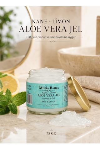 Minia Bahçe Nane ve Limonlu Aloe Vera Jel 75 G