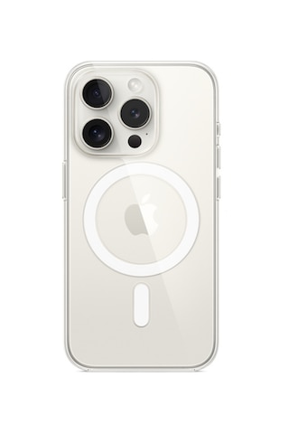 Schitec İphone 15 Pro Magsafe Özellikli Şeffaf Kılıf