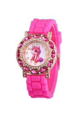 Samdoo Kız Çocukları İçin Mavi Kuyruklu Teknoşer Yüzükü, Zeytinli Kordon, Kvartz Hareketli Moda Kol Saati Diğer