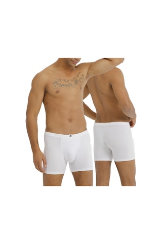 Boxxerman Tatkan - 3'lü - Erkek Bambu Sport Boxershort Beyaz