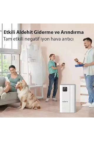 Ezere Fullclean Pro Have Temizleme Cihazı 350 Cadr Led Ekran İyon Ve Sessiz Çalışma İle Toz Duman Poleni %99.9 Filtreler. Temiz Hava- 5775 Çok Renkli