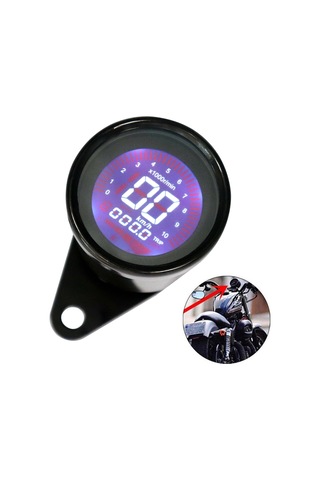 Evrensel 12 V Motosiklet Enstrüman Modifiye Dijital K12547-b