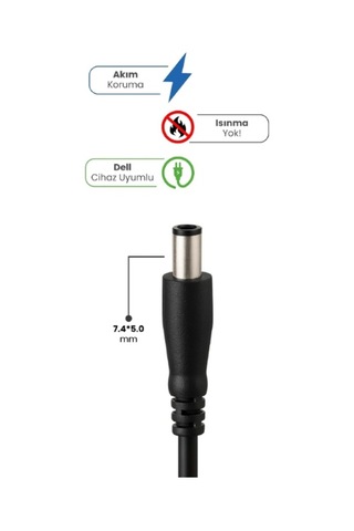 19.5v 4.62a 7.4 5.0mm 90w Dell İçin Laptop Adaptör