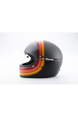 Blauer 80s Kapalı Motosiklet Kaskı Titanyum