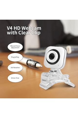 Cbtx Taşınabilir HD Web Kamerası 480P 0.3 MP 30 FPS Kamera