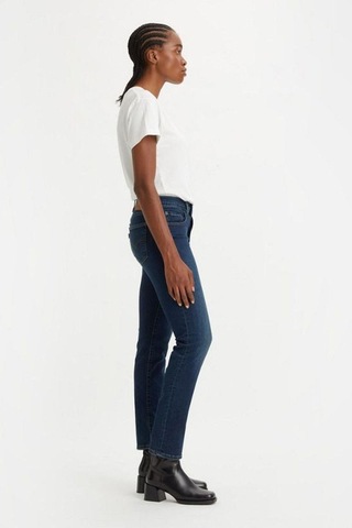 Levi's 724 Yüksek Belli Düz Kot Pantolon-1596 Mavi