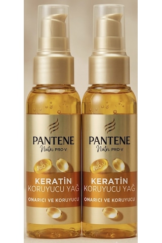 Pantene Keratin Özlü Onarıcı E Vitaminli Saç Bakım Yağı 2 x 100 ML