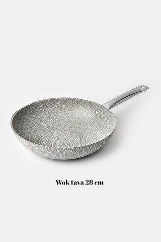 Urla Wok Tava Gri 28 Cm Gri