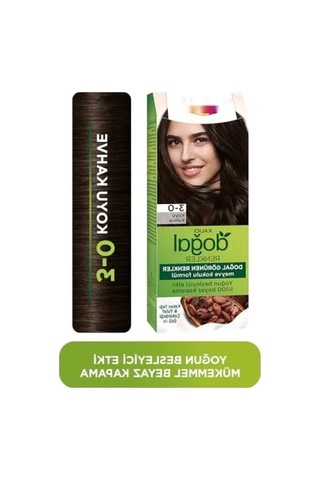 Doğal İçerikli Koyu Kahve Saç Boyası - Kakao Yağı & Yulaf Çekirdeği Özlü 0.20 L