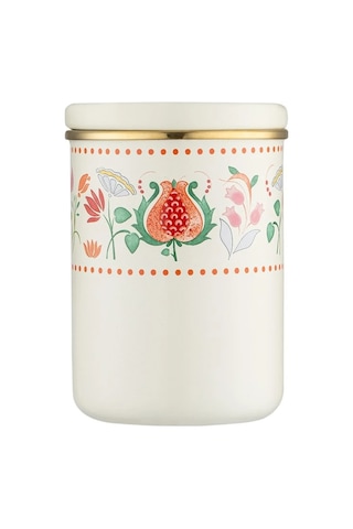 Emsan Nar Emaye Büyük Düz Kavanoz Çok Renkli