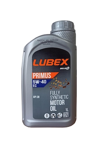 Lubex Primus 5W-40 Ec Tam Sentetik Motor Yağı 2 x 1 L