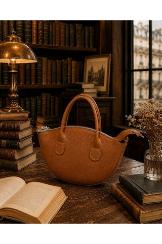 Housebags Loeve New Trend El Ve Omuz Çantası Taba