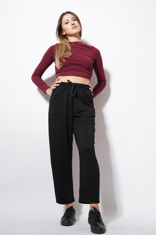 Ckm Moda Derp Modal Şalvar Balon Pantolon Siyah
