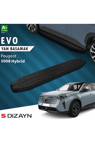 S-dizayn Peugeot 5008 3 Hybrid Evo Siyah Yan Basamak 203 Cm 2024 Üzeri A+ Kalite
