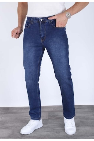 Blayn Jeans Erkek Regular Kalıp Likralı Esnek Kot Pantolon Lacivert