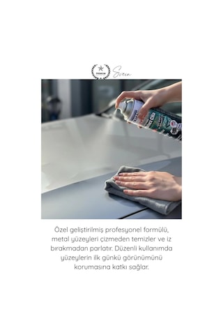Parlatıcı Paslanmaz Çelik Yüzey Temizleyici Parlatıcı Sprey 500 Ml Ankastre Fırın Davlumbaz Buzdola