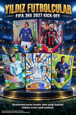Panini Fıfa 365 2027 Adrenalyn Xl Kick-off Futbolcu Kartı 4 Paket + 1 Limited Edition - 25 Adet Kart