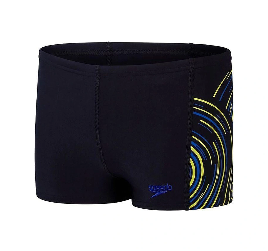 Speedo Aquashort Çocuk Yüzücü Mayosu Siyah