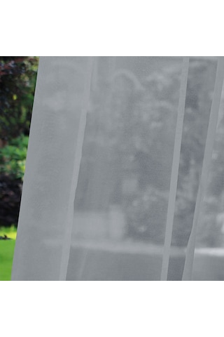 Teltree Gri Renkli İki Parça 132x183 Cm Tereylene Köprülenmiş Perde - Su Geçirmez, Güneş Engeli Ve Uv Koruyucu Özellikli Ev Ve Dış Mekan Kullanıma Uygun Gri