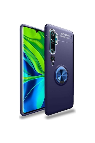 Xiaomi Mi Note 10 Kilif Yüzüklü Tam Korumali Silikon Kapak 417135209