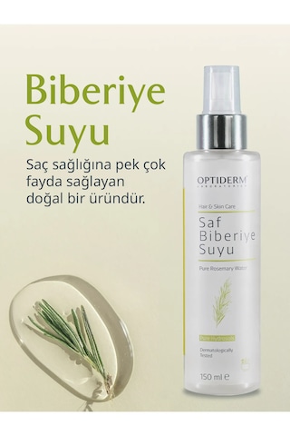 Optiderm Biberiye Suyu Güçlendirici Saç Toniği %100 Doğal Ve Saf