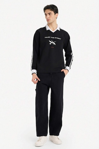 Defacto Nefes Alabilen Boxy Fıt Baskılı Sweatshirt F8661AX26SP