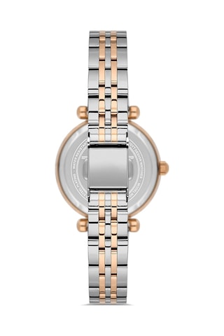 Wel2509-1 Rose Gümüş Renk Çelik Taşlı Zarif Şık Kadın Kol Saati 3 Atm Su Geçirmez Rose Gold - Gümüş