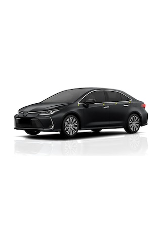 Toyota Corolla Uyumlu Sedan Krom Cam Çıtası 19-2020-2022 P.Çelik 8 Parça