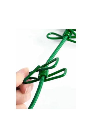 Esfamily Mandallı Çamaşır Kurutma İpi 226655324 Yeşil