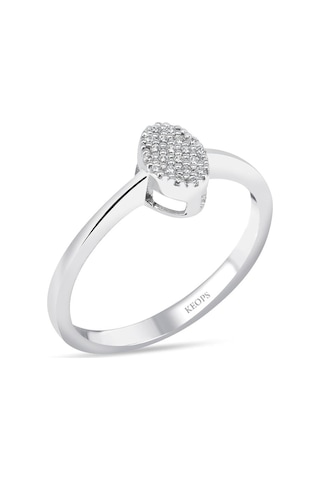 0.10 Karat Oval Pırlanta Coronet Yüzük