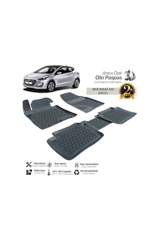 3d Paspas Siyah Hyundaı I30 2012+