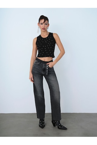 Loft Slim Fit Kadın Top Lf2040096 Q1.v1 Siyah