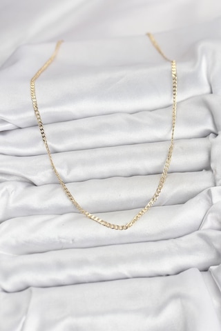 Cm 14k Gold Renk Pirinç Zincir Model Kadın Kolye - Lisinya Altın