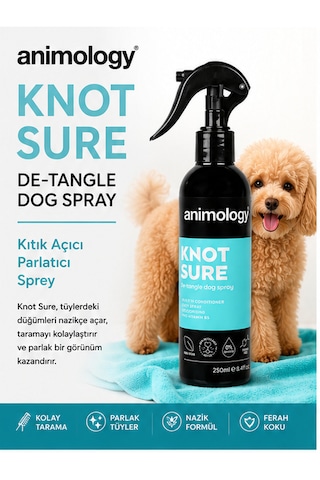 Animology Knot Sure Detangle Spray Kıtık Açıcı Parlatıcı Köpek Spreyi 250 Ml