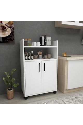 Arnetti Mutfak Banyo Dolabı Tiraks Çok Amaçlı Dolap Beyaz