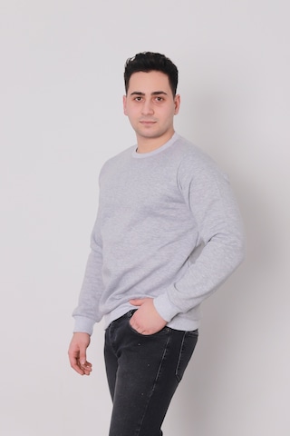 Fk Fashion Fkfashion Sweatshirt 22FK0119 Açık Gri