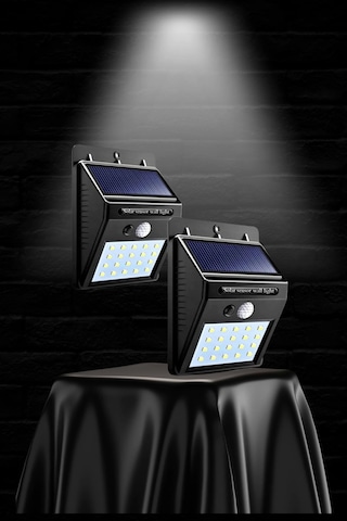 Güneş Enerjili Sensörlü Duvar Lambası Bahçe Lamba Suya Dayanıklı Bahçe Aydınlatma Çok Renkli