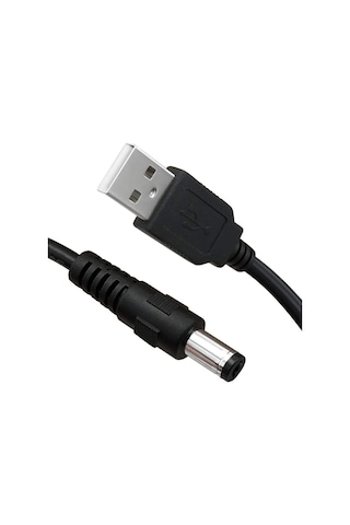 Usb To Dc 5.5 2.1 Mm Kalın Uç Power Güç Çevirici Adaptör Kablosu