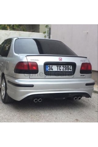 Civic Ies Makyajsız Kasa Custom Arka Ek Plastik