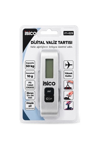 Valiz Model Dijital Valiz Terazi Tartı Kantar Pilli Max 50kg Hasassiyet 10gr İ11-029 Aklby-bsva58
