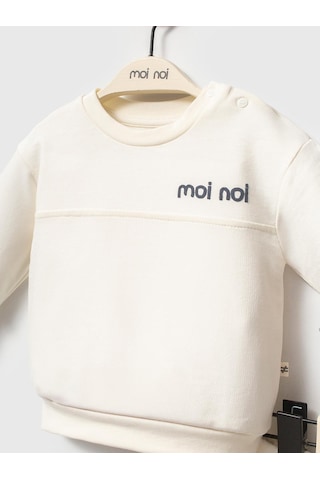 Moi Noi Baby Moi Noi 2li Nakışlı 3-12 Ay Takım - Ekru